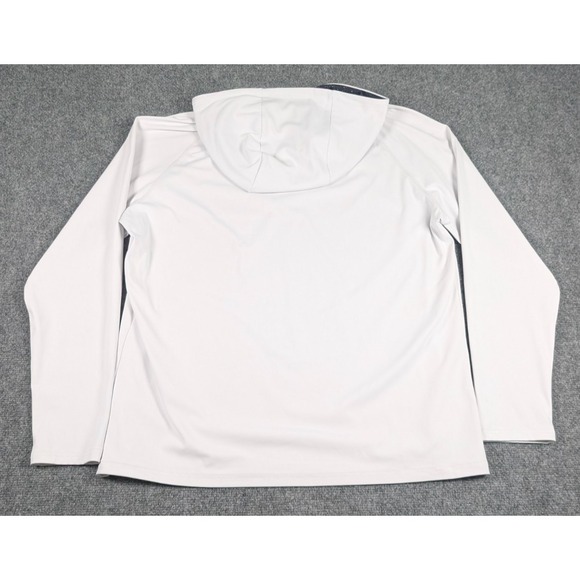 Sunday Swagger 1/4 Zip Performance Hoodie Mens XL White Black Speckled Hood Golf - Picture 7 of 8